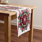 Mandala Pattern 02 in deep pink Short Table Runner ショートテーブルランナー (インサイチュ)