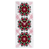 Mandala Pattern 02 in deep pink Wine Gift Bag ワインギフトバッグ (裏面)