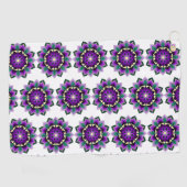 Mandala Pattern 02 in purple ゴルフタオル (横)