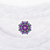 Mandala Pattern 02 in purple, pink, blue & yellow ラベル (貼付)