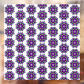 Mandala Pattern 02 in purple window cling ウィンドウサイン (シート2)