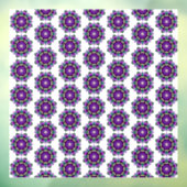 Mandala Pattern 02 in purple window cling ウィンドウサイン (シート3)