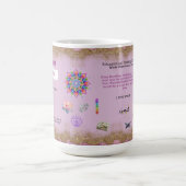 Mandala Pink Chakra Yoga Magic Stress Relief  コーヒーマグカップ (中央)