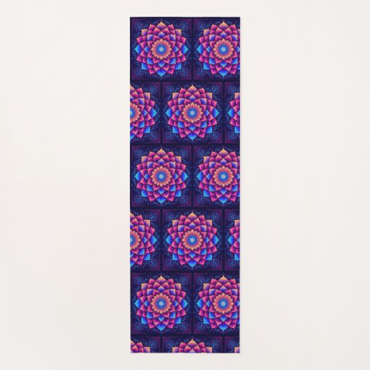 Mandala Purple ヨガマット (正面)