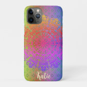 Mandala Rainbow Colors Case-Mate iPhoneケース (裏)