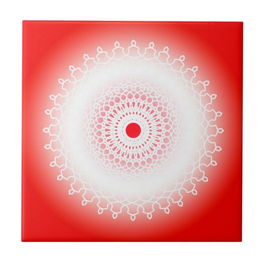 Mandala rouge タイル (正面)