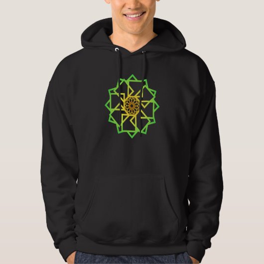 Mandala Sacred Geometry Spiritual Graphic パーカ (正面)
