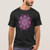 Mandala Sacred Geometry Spiritual Graphic Tシャツ (正面)
