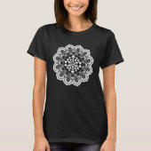 Mandala Sacred Geometry Sri Yantra Chakra Tシャツ (正面)