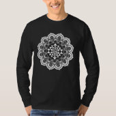 Mandala Sacred Geometry Sri Yantra Chakra Tシャツ (正面)