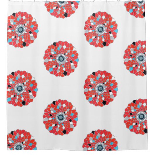 Mandala Shower curtain  シャワーカーテン (正面)
