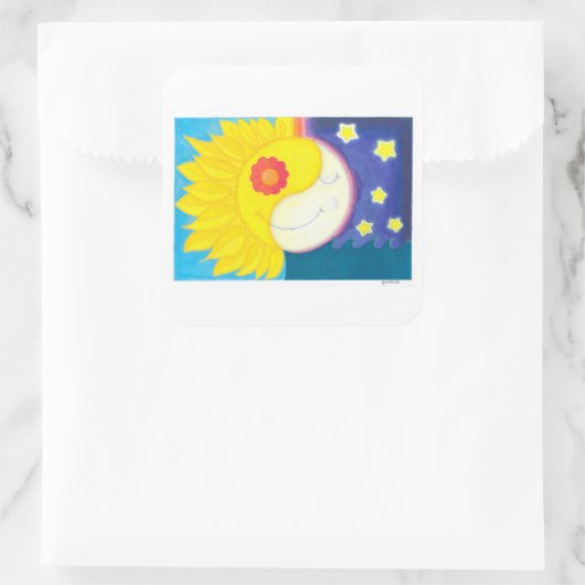 Mandala: Solflor e Luaflor スクエアシール (バッグ)