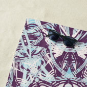 Mandala Spiritual Kaleidoscope Blue Purple White.  ビーチタオル (インサイチュ)