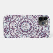 Mandala Spiritual Kaleidoscope Blue Purple White.  Case-Mate iPhoneケース (裏面(横))