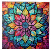 Mandala Stained Glass タイル (正面)