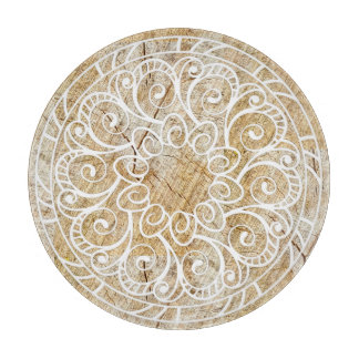 Mandala sur bois カッティングボード