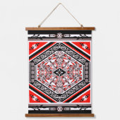 Mandala Tribal Nouveau 吊り下げ型タペストリー (正面)