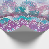 Mandala türkis pink ラッピングペーパー (角)