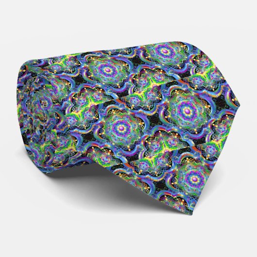 Mandala Universe Colors ネクタイ (ロール)