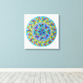 Mandala Vitalis キャンバスプリント (インサイチュ (ウッドフロア))