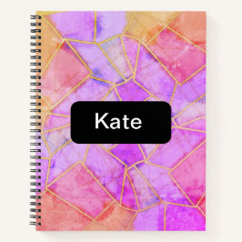 Mandala warm Chalk Sketch ノートブック