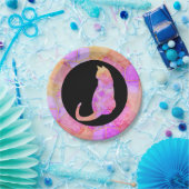 Mandala warm Chalk Sketch ペーパープレート (パーティー)