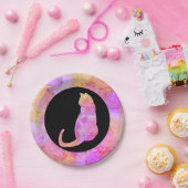 Mandala warm Chalk Sketch ペーパープレート (パーティー)