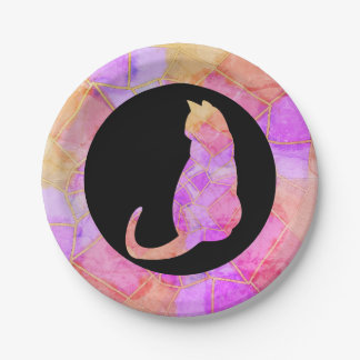 Mandala warm Chalk Sketch ペーパープレート