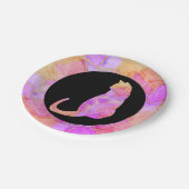 Mandala warm Chalk Sketch ペーパープレート (アングル)