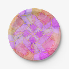 Mandala warm Chalk Sketch ペーパープレート