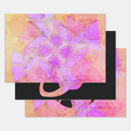 Mandala Warm Chalk Sketch ラッピングペーパーシート