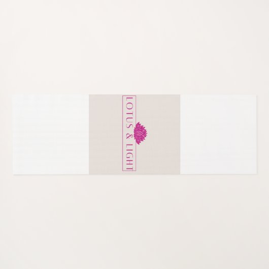 Mandala-White ヨガマット (裏面(横))