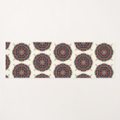 Mandala-White ヨガマット (正面(横))