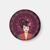 Mandala Woman Art Magnet マグネット (正面)