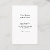 Mandala Yoga Pilates Wellness 名刺 (裏面)