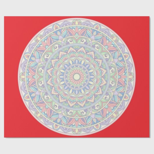 Mandala Zen Yoga Spiritual  ラッピングペーパー (フラット)