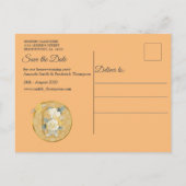 Mandalasの金ゴールドと白い写真の背景 案内ポストカード (裏面)