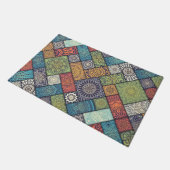 Mandalas四角形の四角形で色をミュート ドアマット (アングル)