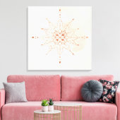 Mandalas Boho Wall Art | Sacred Geometry  キャンバスプリント (インサイチュ (リビング))