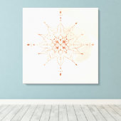 Mandalas Boho Wall Art | Sacred Geometry  キャンバスプリント (インサイチュ (ウッドフロア))