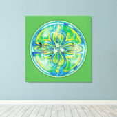 Mandalas of Healing & Awakening, No.6, Canvas キャンバスプリント (インサイチュ (ウッドフロア))