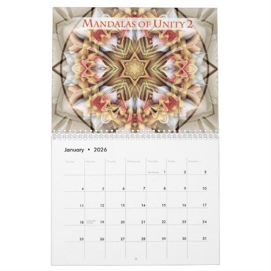 Mandalas of Unityカレンダー カレンダー (1月 2026)