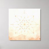 Mandalas Sacred Geometry Wall Art | Modern Boho キャンバスプリント (正面)