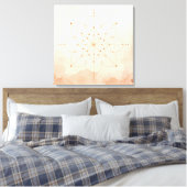 Mandalas Sacred Geometry Wall Art | Modern Boho キャンバスプリント (インサイチュ (寝室))