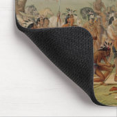 Mandanのアーチェリーのコンテスト、c.1832 マウスパッド (コーナー)