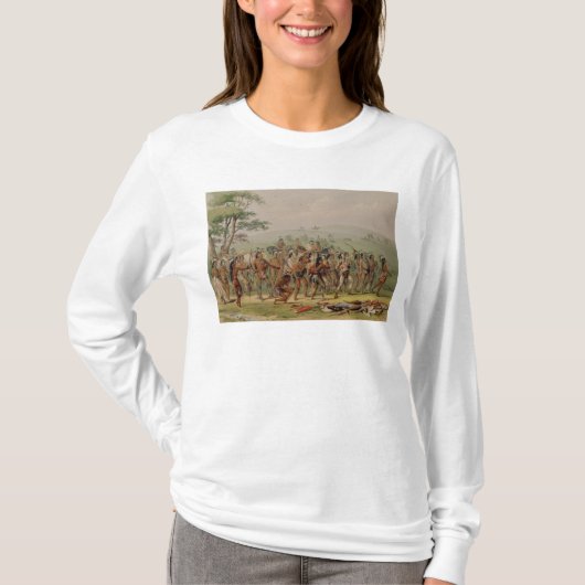 Mandanのアーチェリーのコンテスト、c.1832 Tシャツ (正面)