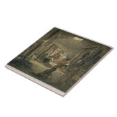 Mandanの責任者、プレート1の小屋のインテリア タイル (側面)