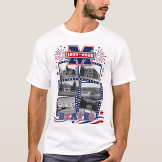 MANDAN アメリカ250高校Tシャツ Tシャツ
