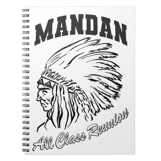 Mandan Braves All Class Reunion Notebook ノートブック (正面)