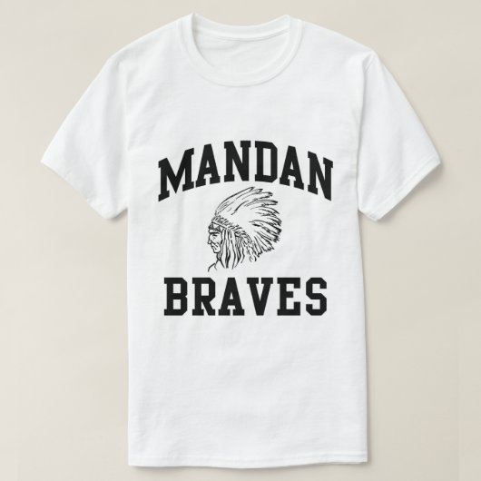 Mandan Braves Men's T-shirt Tシャツ (デザイン正面)